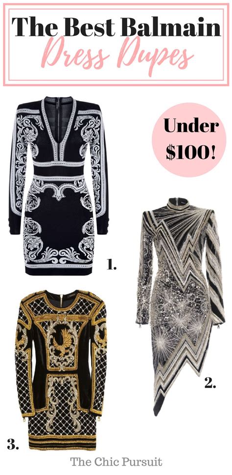 balmain dress dupe